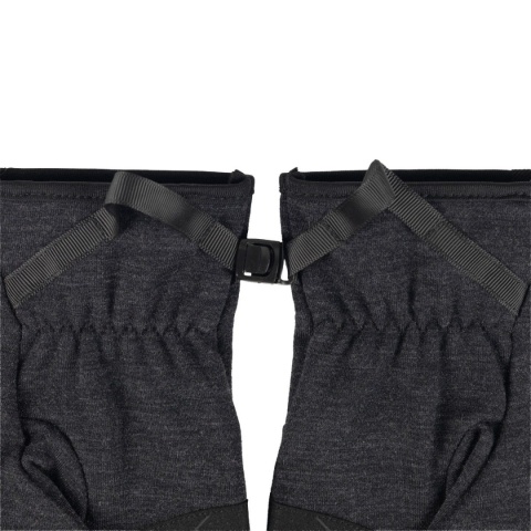 Rękawiczki z wełny merino Buff Merino Fleece Gloves - czarny - detal 2