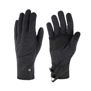 Rękawiczki z wełny merino Buff Merino Fleece Gloves - czarny