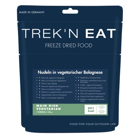 Danie liofilizowane Trek'n Eat Makaron w wegetariańskim sosie bolońskim 691 kcal - główne
