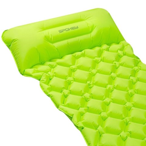 Materac trekkingowy Spokey Air Bed z poduszką - zielony - poduszka