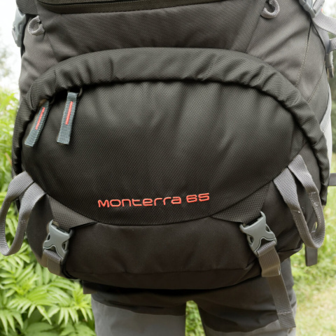 Plecak trekkingowy Freetime Monterra 65 - czarny - komora dolna